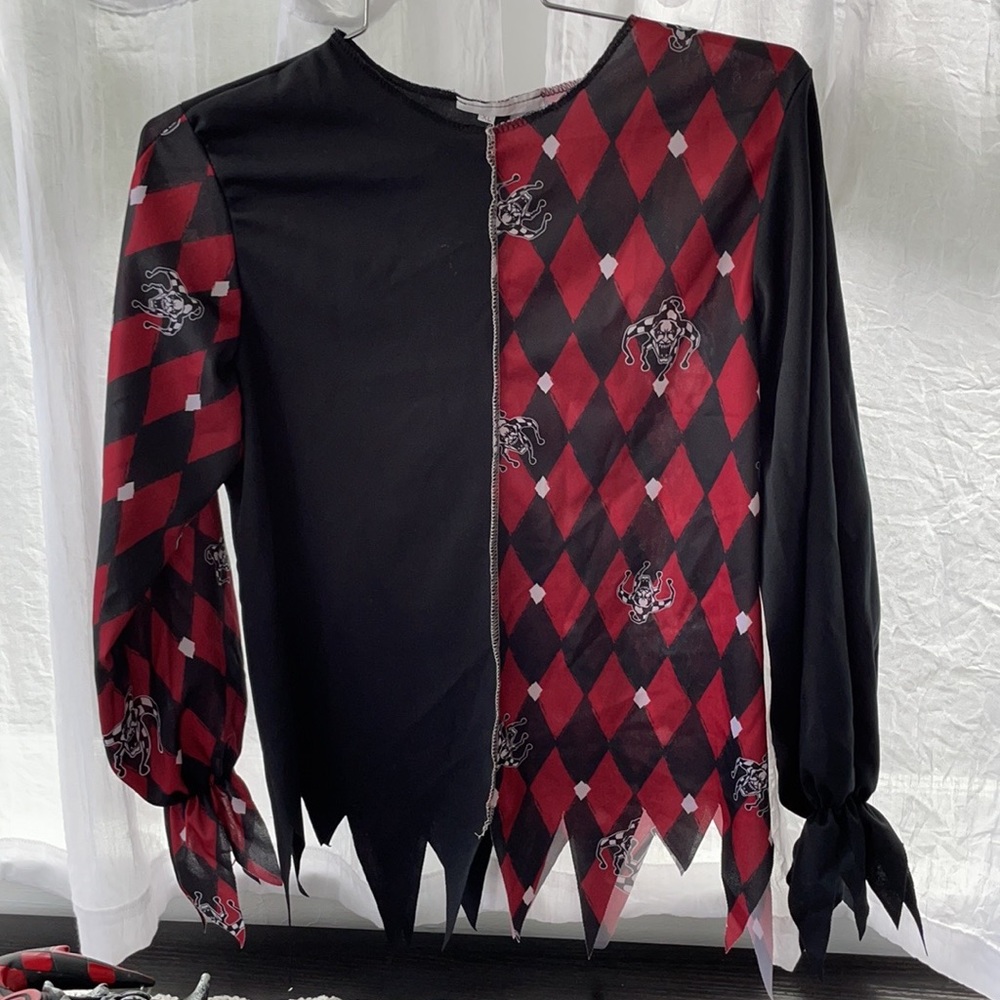 Sinister Jester Halloween costume Kids Size XL (12-14) - Picture 6 of 16